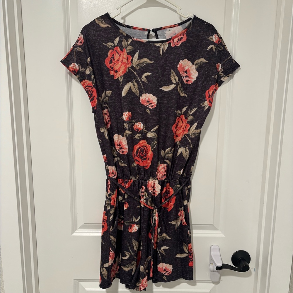 Floral Print Women's Romper (S)